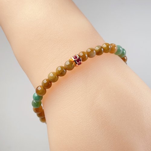 瓔珞珠寶盒 E.L.Jewelry Box 三彩翡翠手珠手鍊 | 天然緬甸玉A貨翡翠 | 送禮