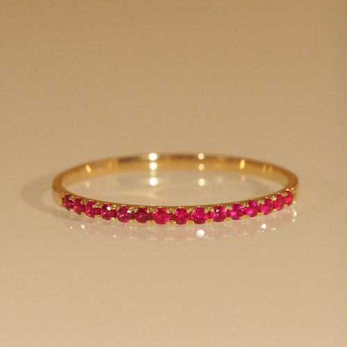 IRIZA Jewellery 18K金紅寶石戒指18K Gold Ruby Ultrathin Band