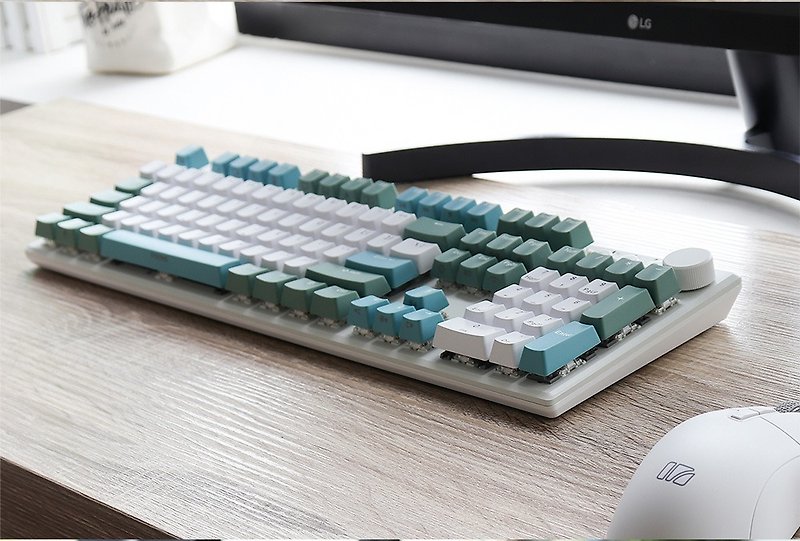 irocks K74R 機械式鍵盤-熱插拔Gateron軸-RGB背光-海島藍 注音版 - 電腦配件 - 其他材質 