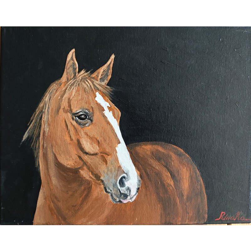 阿哈爾特克馬肖像原創藝術動物畫布作者 RinaArtSK - 壁貼/牆壁裝飾 - 其他材質 多色