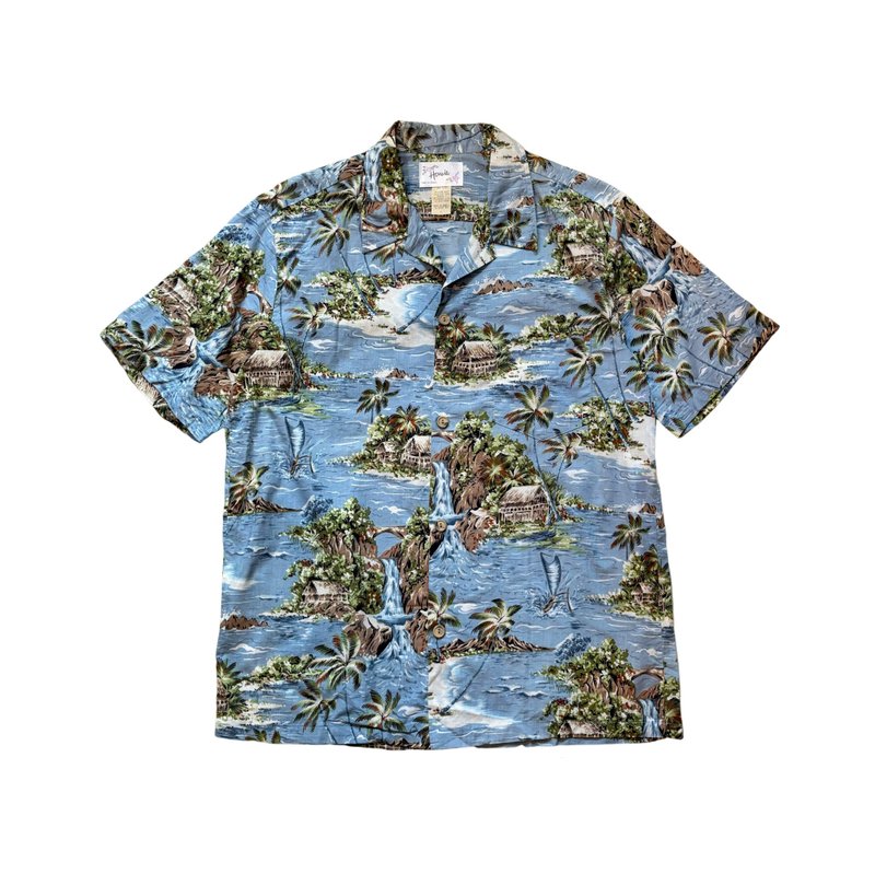 美國古著棉質夏威夷襯衫 - 男襯衫/休閒襯衫 - 棉．麻 多色