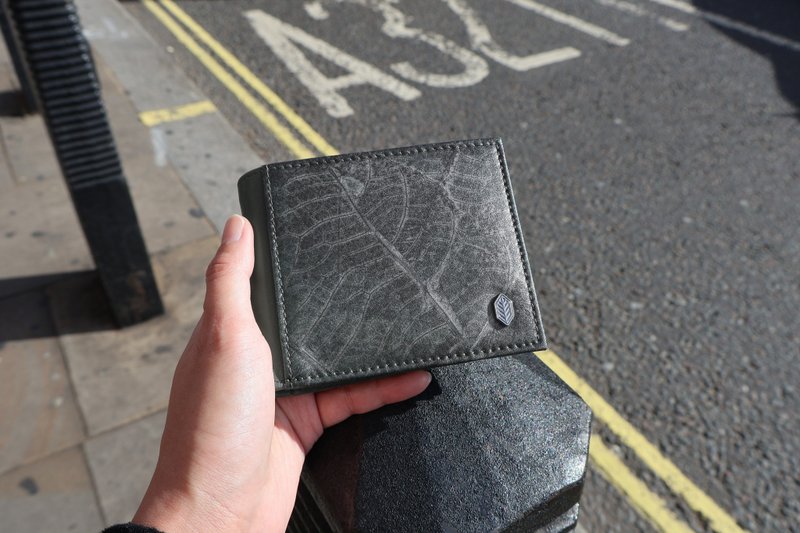 Oliver Wallet - Grey - 銀包 - 植物．花 灰色