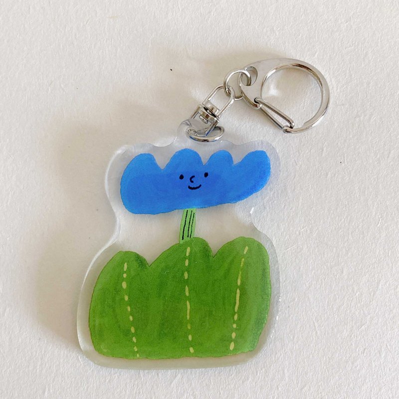 Huahua Keychain Pendant | Blue Huahua - Charms - Plastic Blue