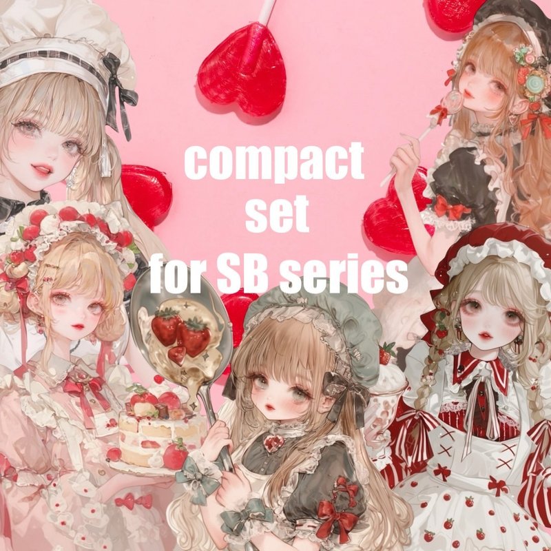 Patisserie Melody series / compact set / SB25種類各3枚 / nene様コラボ / 人物ステッカー - 貼紙 - 紙 