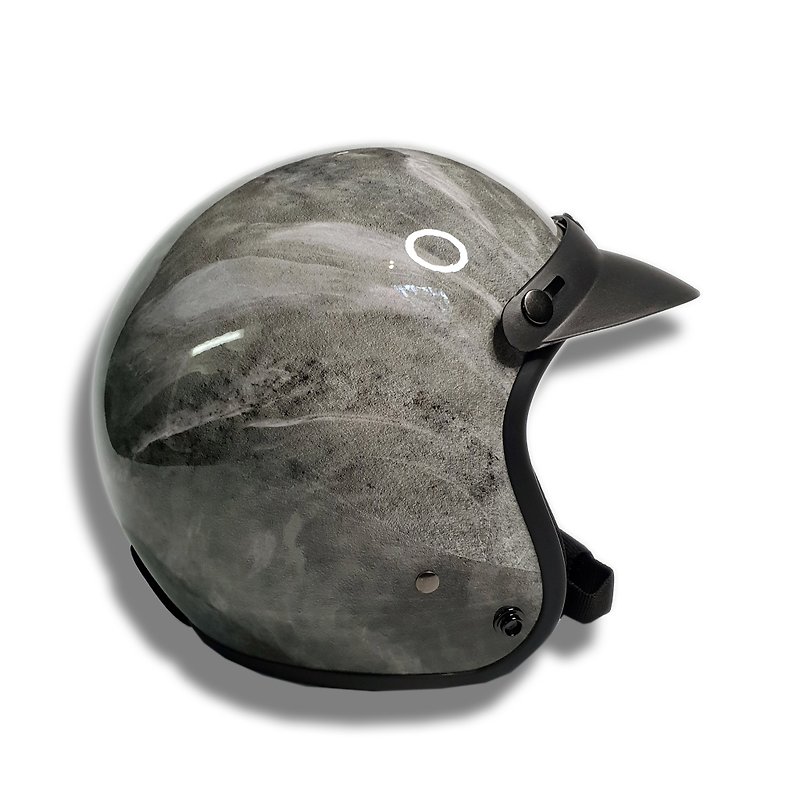 扭曲隕石 設計款限量安全帽 - 電單車頭盔 - 塑膠 灰色