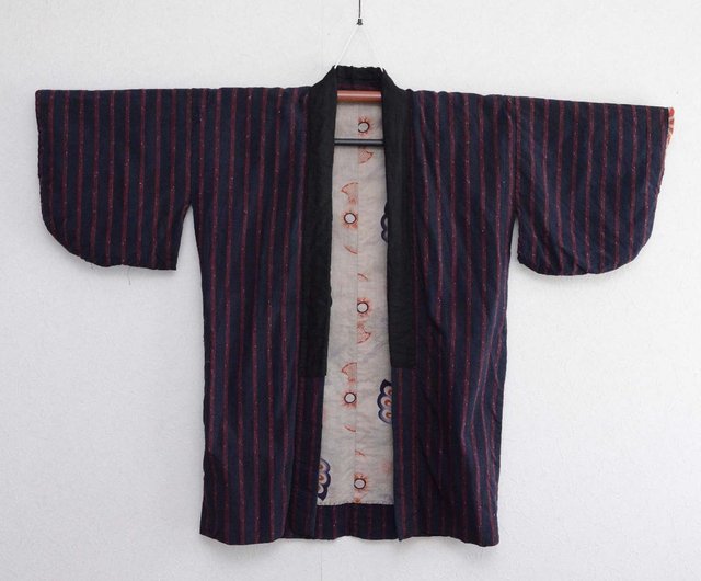 古布 襤褸 BORO 藍染 縞木綿 絣 リメイク シングルスヌード