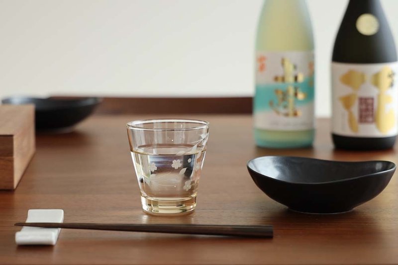 江戸切子 SAIHO 硝子工房彩鳳 江戶花切子 MA85-6 古典杯 櫻 - 玻璃杯 - 玻璃 透明