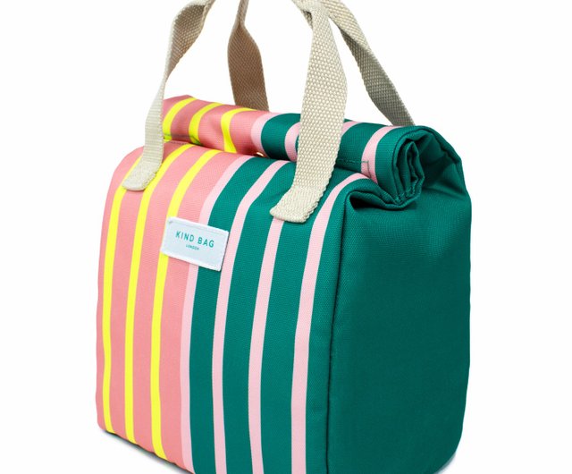 British Kind Bag Environmentally Friendly Lunch Bag Colorful Straight Strips Shop kindbag tw Handbags Totes Pinkoi