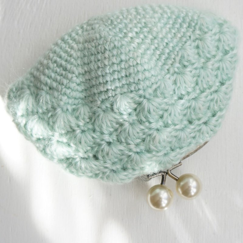 Ba-ba (m) Crochet pouch No.C1726 - กระเป๋าเครื่องสำอาง - วัสดุอื่นๆ สีเขียว