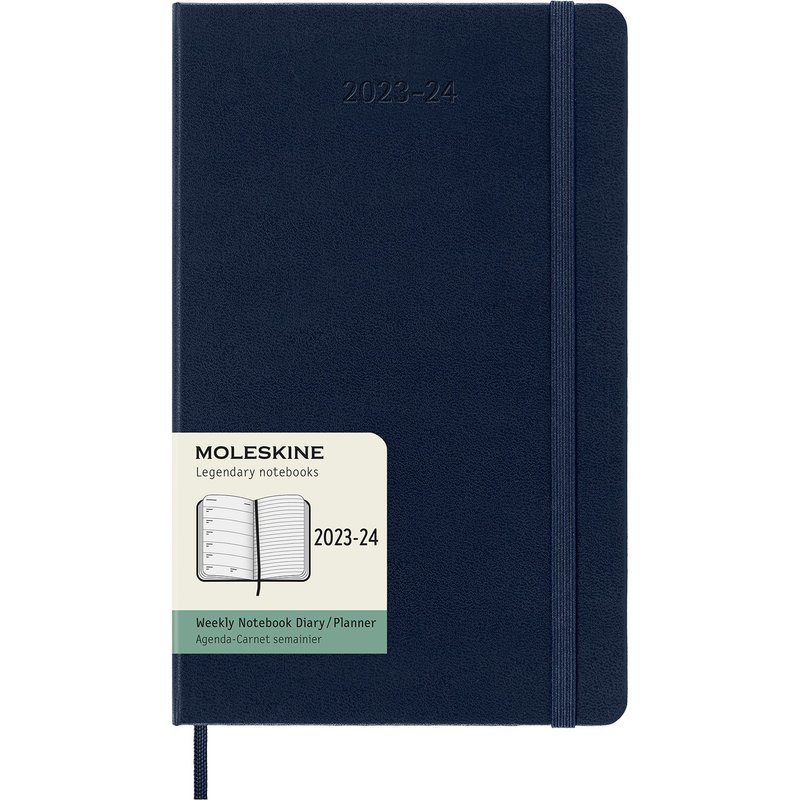 _勿上架__勿上架_MOLESKINE 2023-24 週記手帳 18M 硬殼 L型 藍 - 筆記本/手帳 - 紙 藍色