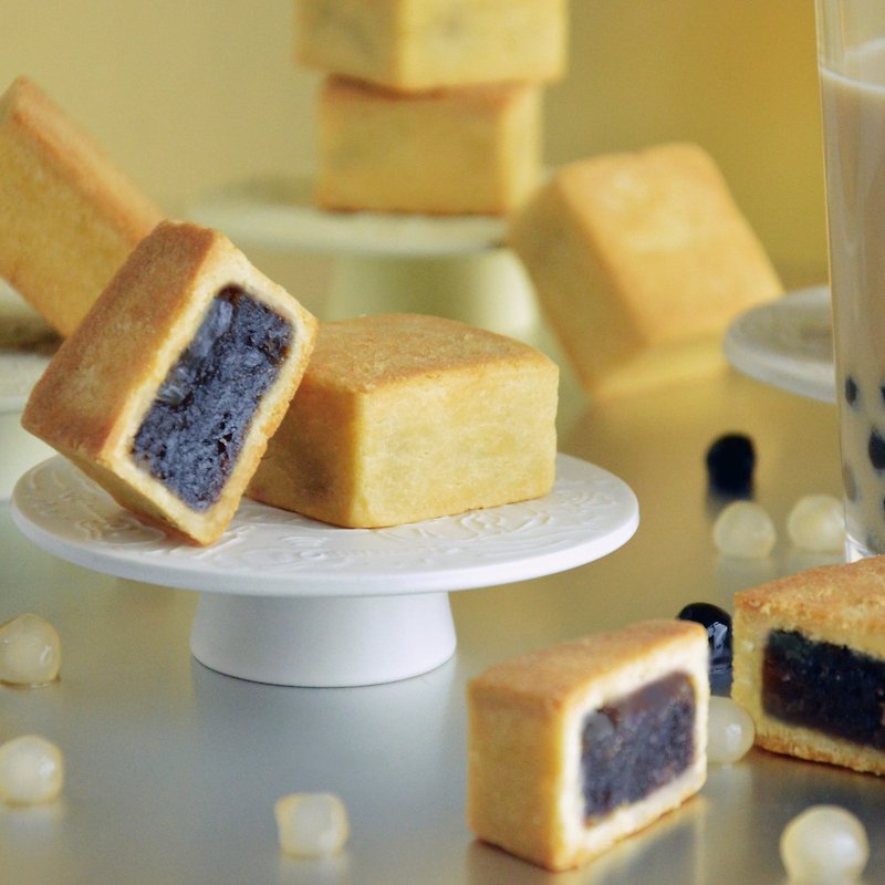 【Guo Yuanyi】Taiwan Pearl Milk Tea Cake - เค้กและของหวาน - อาหารสด สีเหลือง