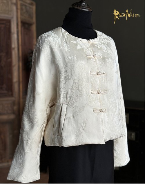 RECLUSE 屯蒙/90白鵝絨 新中式 加厚短款羽絨服