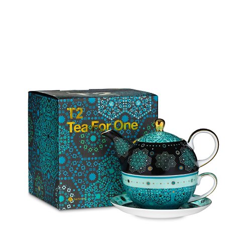 T2茶世界 【T2 tea】魔幻摩洛哥系列_單人杯壺套組 (綠色)