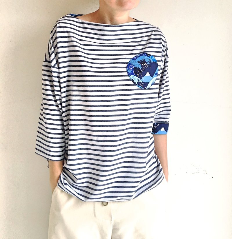 Fuji mountain T-shirt - เสื้อยืดผู้หญิง - ผ้าฝ้าย/ผ้าลินิน 