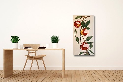 ArtGil Apple Painting Living room painting Fruit painting Interior Design Kitchen decor