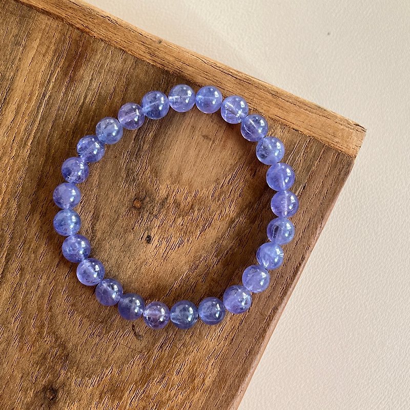【Jasmine】December Birthstone | Stone Translucent Violet - Bracelets - Semi-Precious Stones Blue