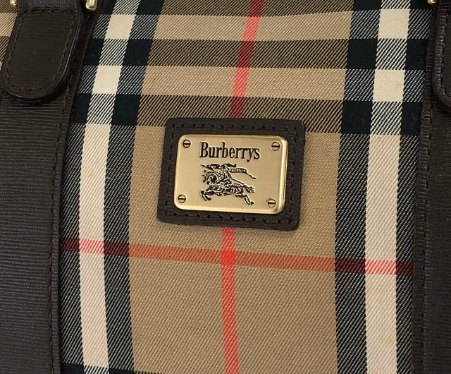 【BURBERRY】希少 ビンテージ品 ボストンバッグ 90年代以前ビンテージ品 Burberrys/旧バーバリー ボストンバッグ