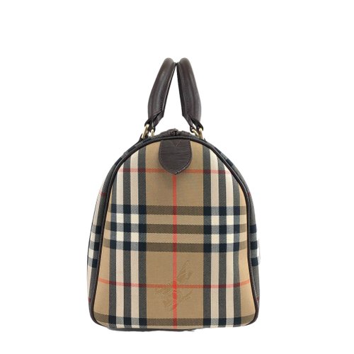 日本直送 名牌中古包 】BURBERRY バーバリー クラシックチェック ロゴ