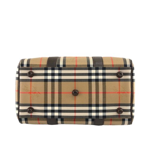 日本直送 名牌中古包 】BURBERRY バーバリー クラシックチェック ロゴ