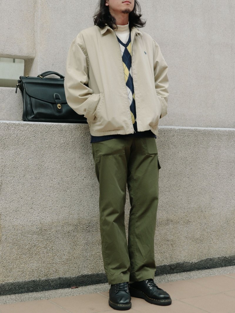 Tsubasa.Y│British Army Field Public Trousers W28~W37 , Military Uniform Vintage - Women's Pants - Polyester Green