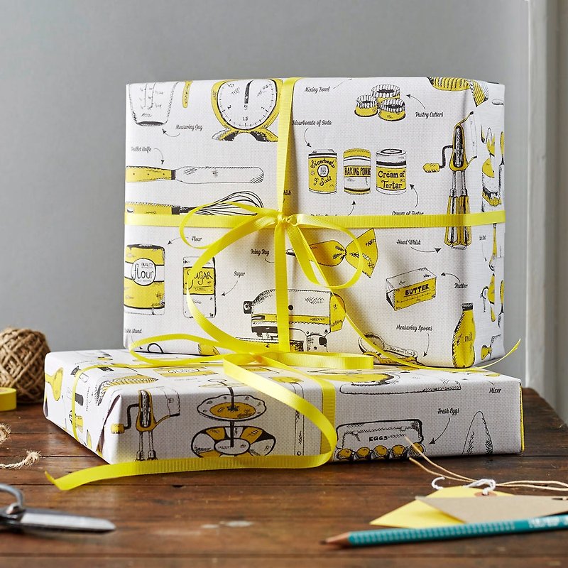 British egg baker - Gift Wrapping & Boxes - Paper Yellow