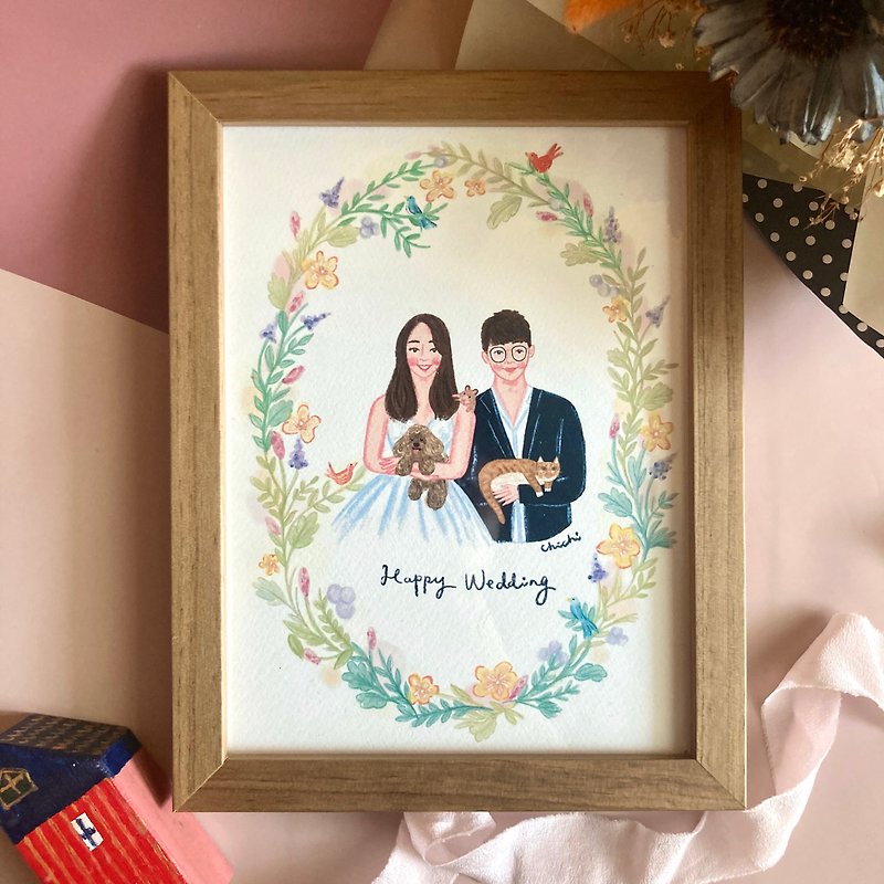 Customised Portrait for two people/ best gift for your love