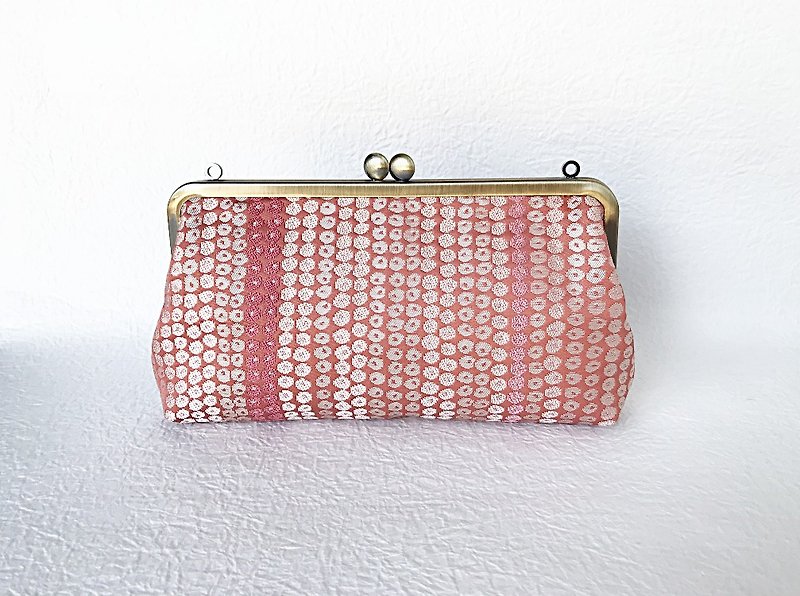 Kanoko exhausted clutch bag - Handbags & Totes - Silk Pink