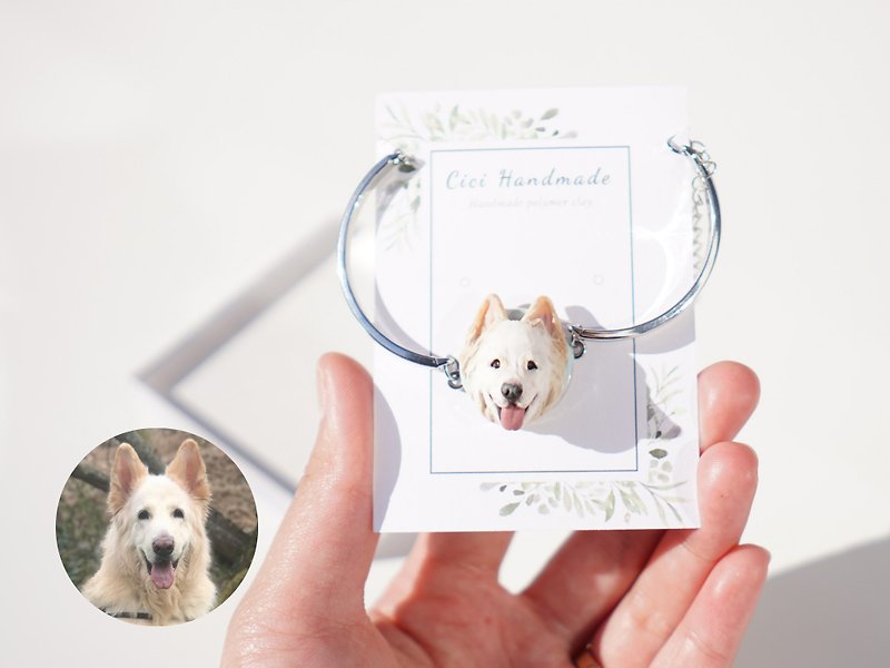 Personalised pet gifts custom pet portrait bracelet handmade