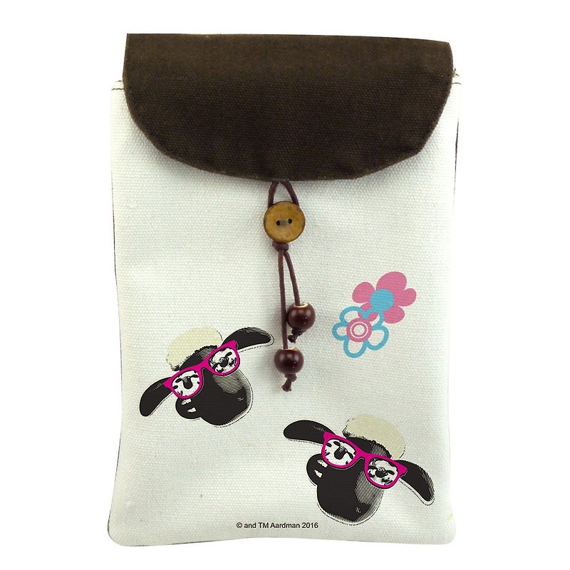 Shaun The Sheep - Mobile Phone Bag: 【Vogue】, CA3AI01 - Messenger Bags & Sling Bags - Cotton & Hemp Pink