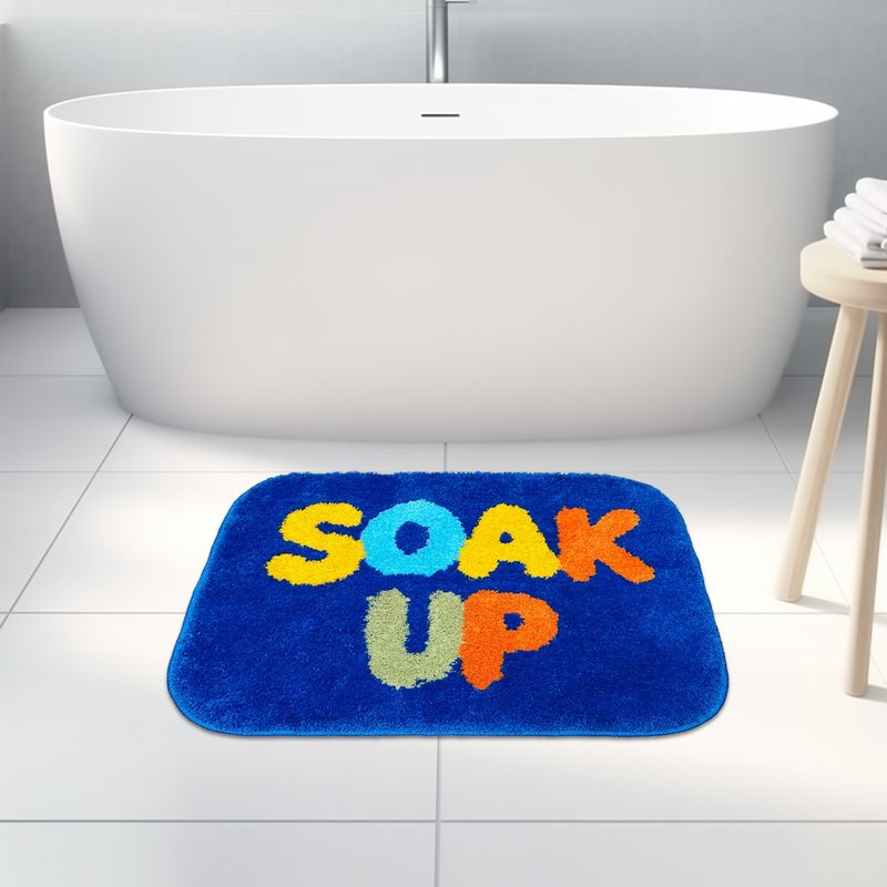 Soak UP Tufted Bath Rug Funny Absorbent Non-slip Floor Mat Rug for Barhroom - Rugs & Floor Mats - Polyester Multicolor