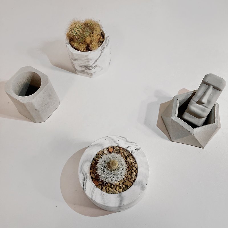 Mini Cement basin - Items for Display - Cement White