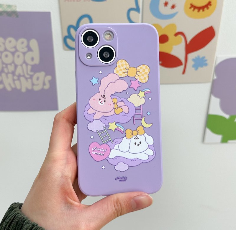 Dreamland purple Mobile phone case Silicone Protective Case - เคส/ซองมือถือ - ซิลิคอน สีม่วง