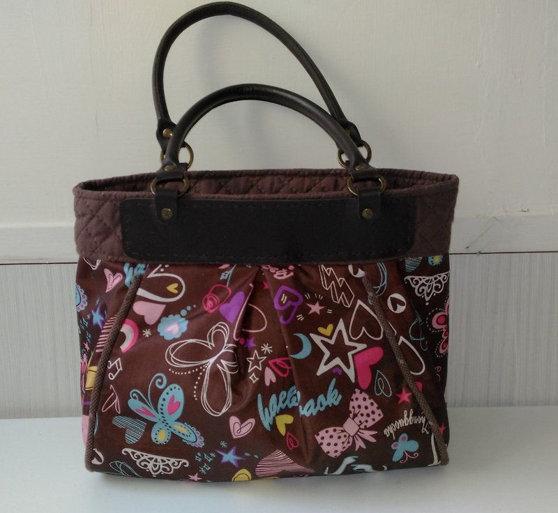 Colorful Waterproof Bag*Handmade by Wenzi*Waterproof - กระเป๋าแมสเซนเจอร์ - วัสดุกันนำ้ สีนำ้ตาล