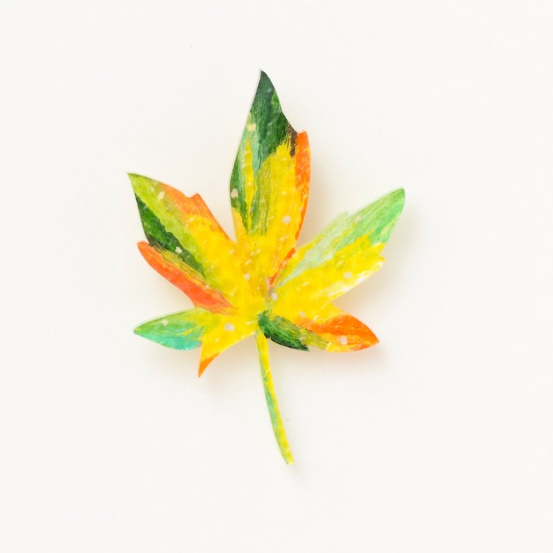 brooch 【leaf】 - Brooches - Acrylic Green