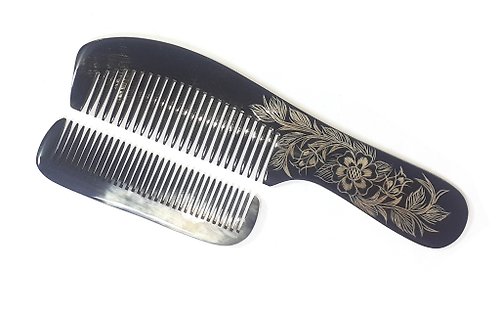 AnhCraft Hair Comb Anti-Static Dandruff Resistant, Combs Handmade from Buffalo Horn.