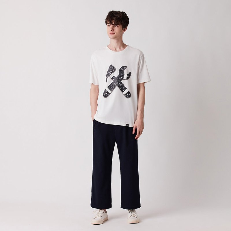 立體印花純棉Tee - 女 T 恤 - 棉．麻 