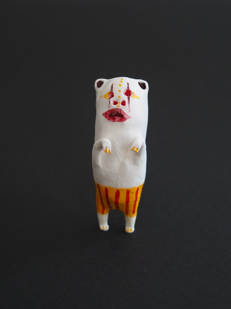 Clown dog - 擺飾/家飾品 - 黏土 橘色