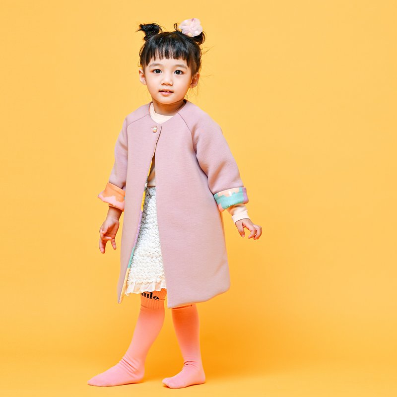 Marshmallow Ladies Jacket - เสื้อโค้ด - ผ้าฝ้าย/ผ้าลินิน สึชมพู