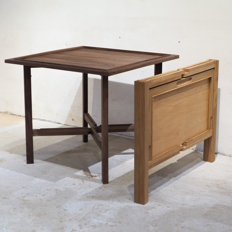 Burumu Mahjong Table Set 麻雀摺疊桌組 - 餐桌/書桌 - 木頭 咖啡色