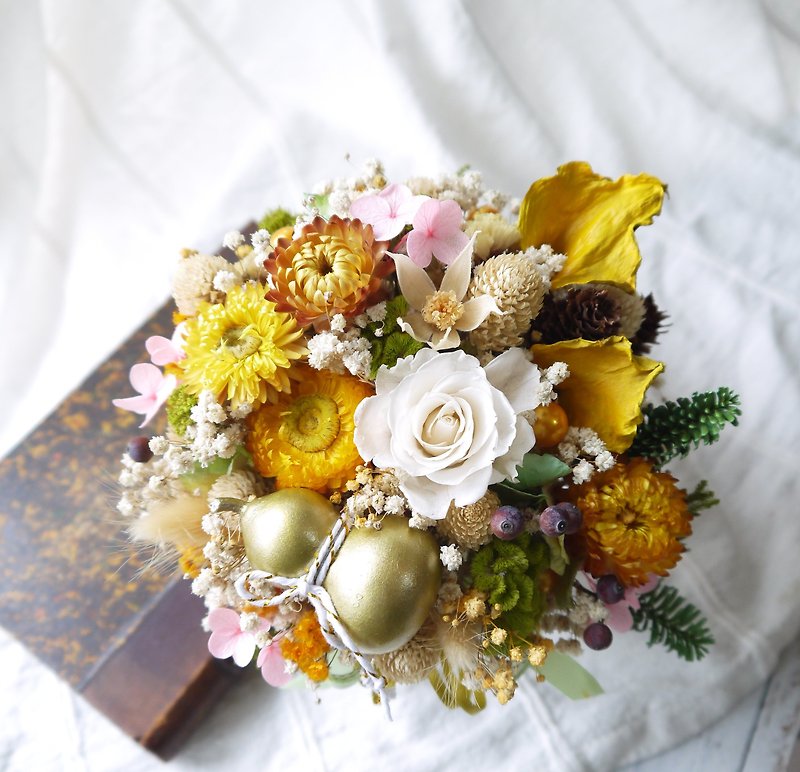 Fuxing Gaozhao. Jinfu Lucky Colors. Festivals. Promotion. Opening Congratulations, the first choice for dry flowers. - Dried Flowers & Bouquets - Plants & Flowers Yellow