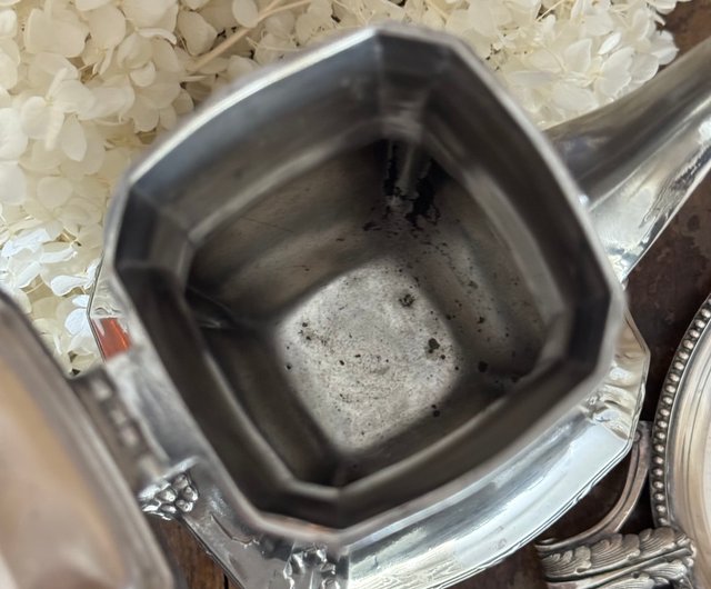 50387-典雅法國古董鍍銀茶壺JSVS 古董家飾選物店｜茶壺/茶杯/茶具人氣