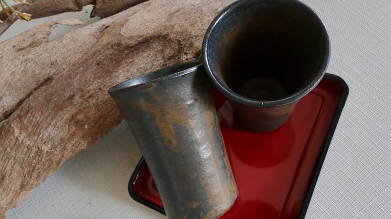 夕暮長杯 | 長倉家之作 . 日本小系燒 - 茶壺/茶杯/茶具 - 陶 