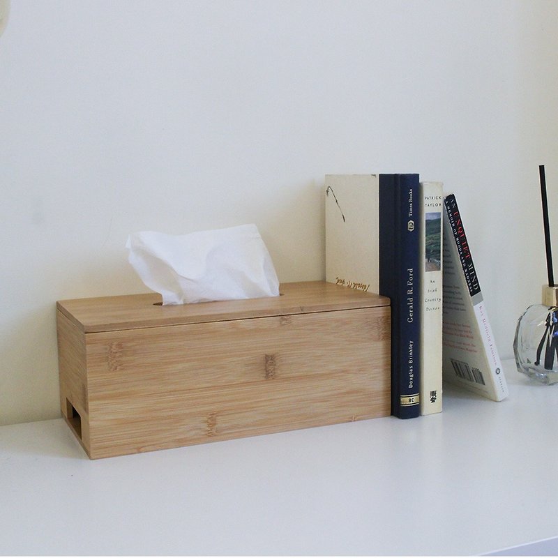 Simple bamboo toilet paper box-log color Tissue Box/home storage/Christmas gift exchange - กล่องทิชชู่ - ไม้ สีนำ้ตาล