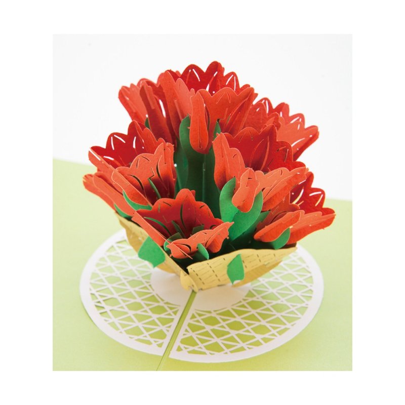 Tulip Pop-up Greeting  Card - การ์ด/โปสการ์ด - กระดาษ 