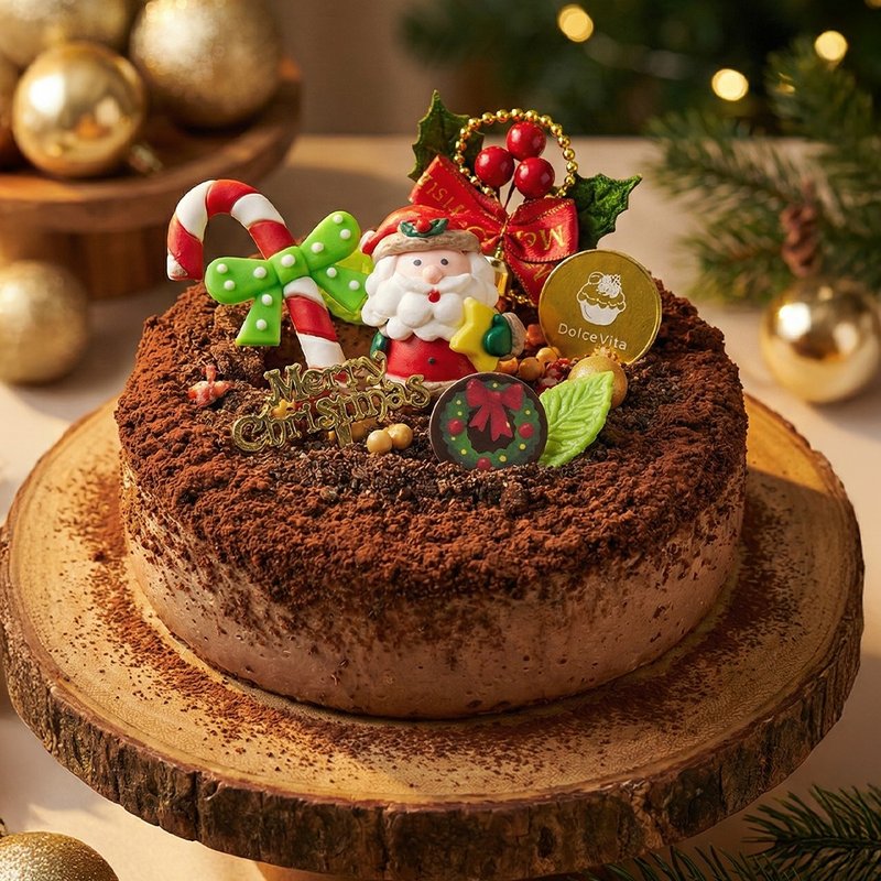 XMAS聖誕節限定 | 多茄米拉 | 聖誕版OREO巧克力重乳酪(六吋) - 蛋糕/甜點 - 新鮮食材 咖啡色