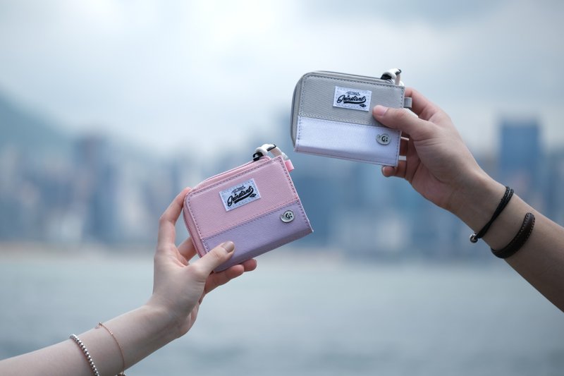 Grinstant CARA Coins Wallet in DREAMY Baby Pink/Lavender Purple - กระเป๋าสตางค์ - เส้นใยสังเคราะห์ สึชมพู