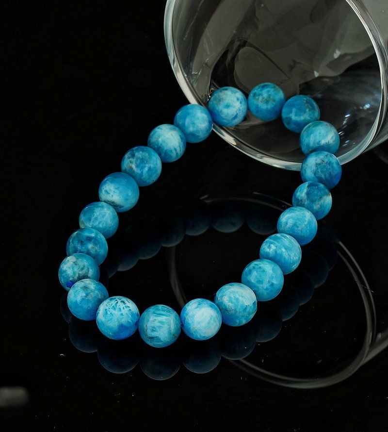 彩藍磷灰石 9.5mm 手鍊 ( Apatite 9.5mm Bracelet ) - 手鍊/手鐲 - 水晶 