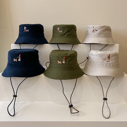 katji-cozytime Eco-Friendly 刺繡環保漁夫帽
