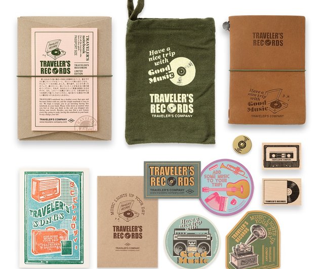 日本同期】トラベラーズノート限定文房具セットPAサイズブラック