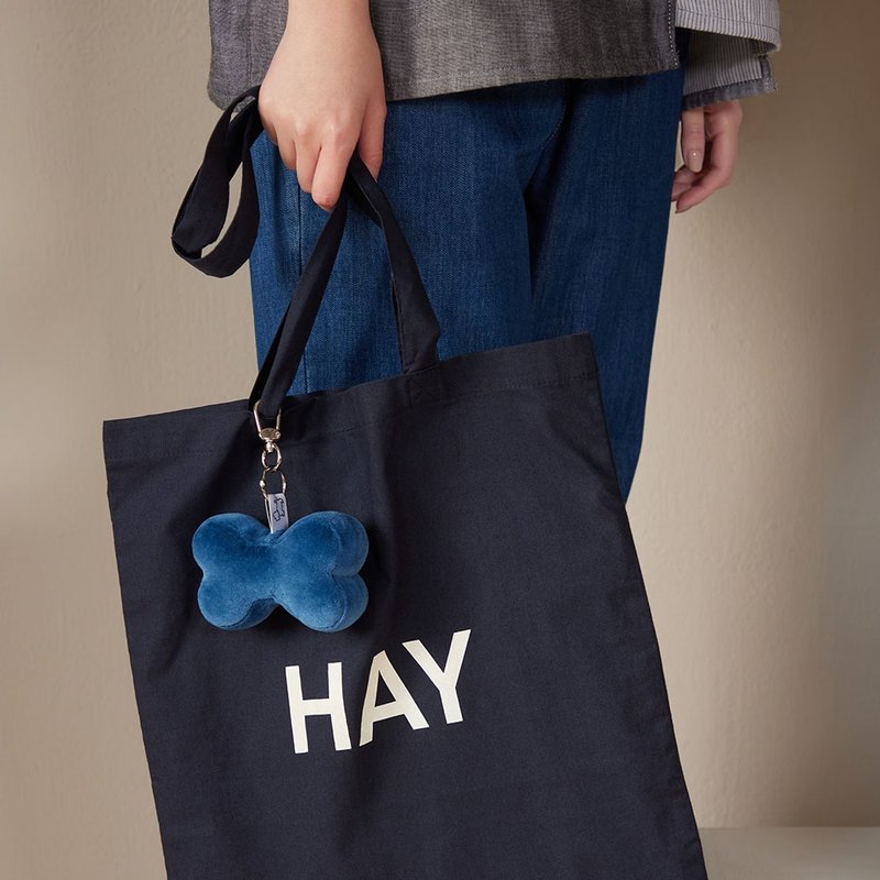 3D Bone Charm - Prussian Blue - พวงกุญแจ - ไฟเบอร์อื่นๆ สีน้ำเงิน